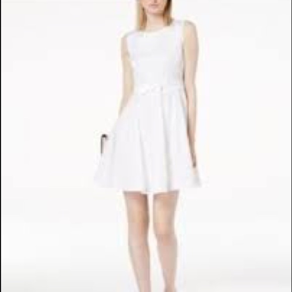 NWT Macy’s fit and flare Bow detail Dress